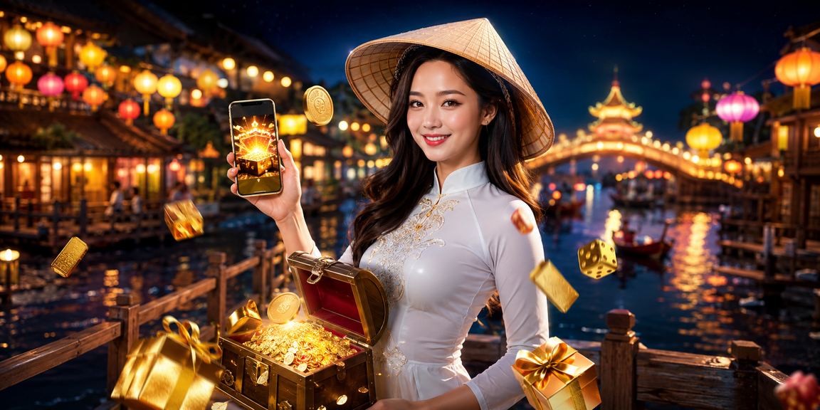 Người dùng tại Hà Nội đăng nhập casino trên điện thoại di động với nón lá truyền thống