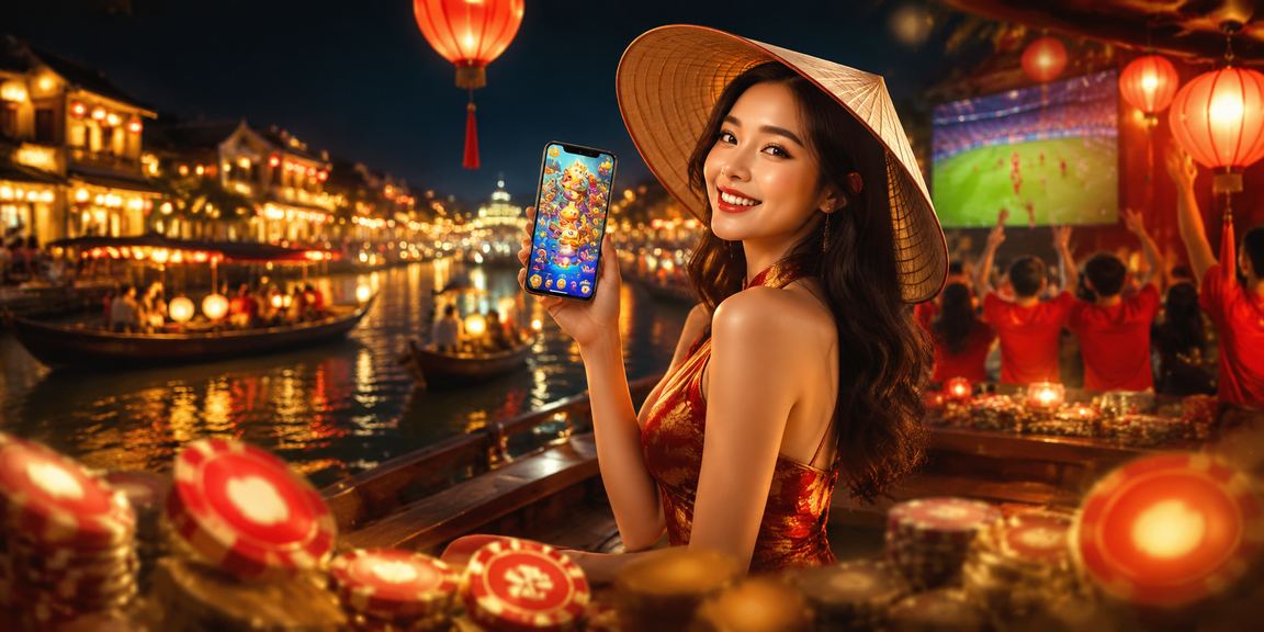 Người chơi cá cược thể thao qua thiết bị di động tại Hội An